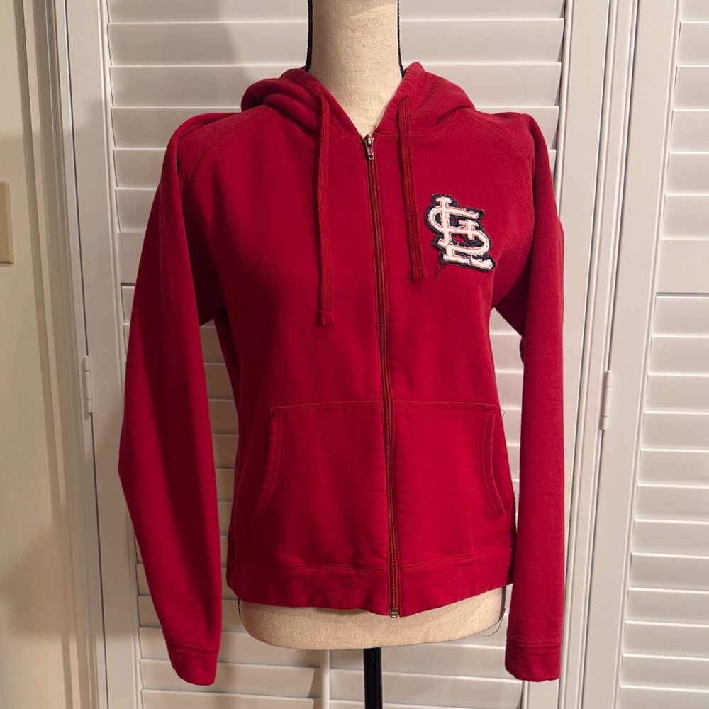 St Louis Cardinals Women's Red Jacket with hood